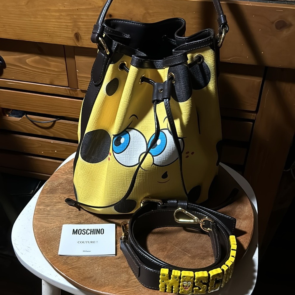 Moschino SpongeBob Bucket Bag SO NEAT! LAST MARK DOWN - Picture 2 of 11